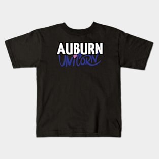 Auburn Unicorn Kids T-Shirt